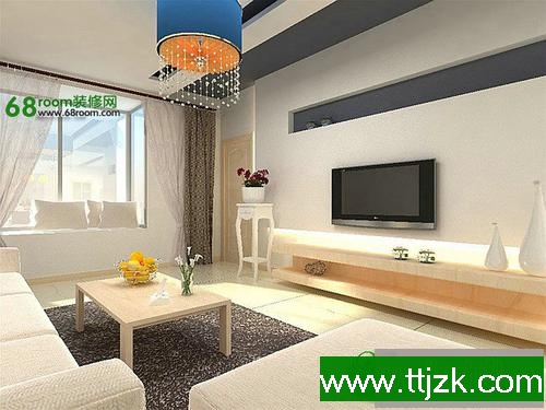 高清电视背景墙效果图大全20xx图片二:色彩简明的灰白电视背景墙